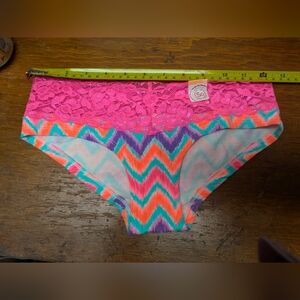 SO Junior XS Chevron Hipster Panty Lace Trim NWT